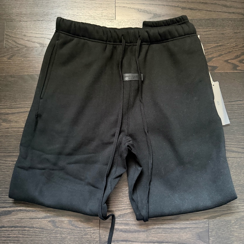 Fear of God Essentials SS22 Sweatpants Stretch Limo Black Size XS, M, L, XL - Picture 3 of 3
